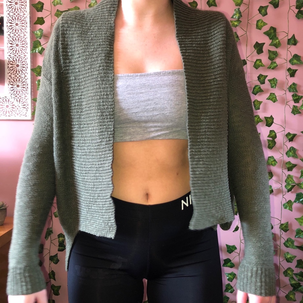 Cargo Green Cardigan